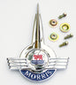 Morris Moggi Minor Bonnet Lid Badge, Austin Morris part AAA3958, ADA4116