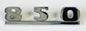 Classic Austin Mini Mk 2, 850 Chrome Cast Metal Script Boot Badge, BMC ALA6694