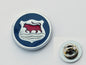 Morris Classic Car Blue & Red Enamel & Chrome British Made Quality Pin Badge