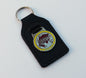 Triumph Herald Leather Enamel & Chrome Key Fob for Herald & Herald Convertible
