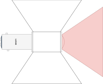 Lucas 6V BA15D Stop & Tail Classic Car / Motorcycle LED Rear Lamp Bulb, LLB384