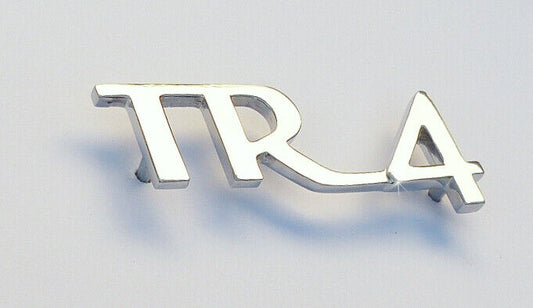 Triumph TR4 Rear Chrome Boot Lid Badge, Triumph part; 612276