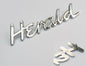 Triumph Chrome "Herald" Script Badge for Triumph Herald, 608466, 611505