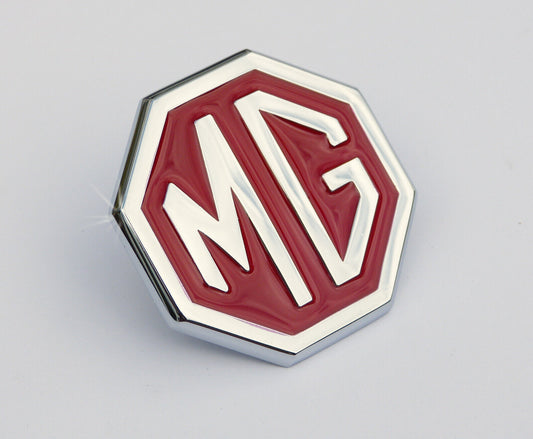 MGBGT, MGB & MG Midget Concourse "LE" Red and Chrome Front Grill Badge, BHH2688