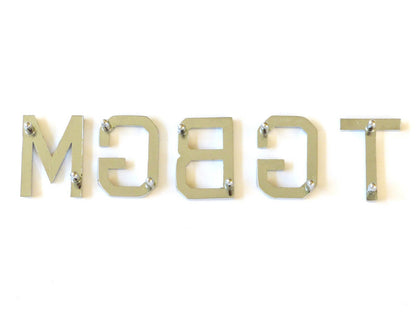 UK Made MGB GT Concours Quality Chrome Letter Set for MGBGT, 18G8766