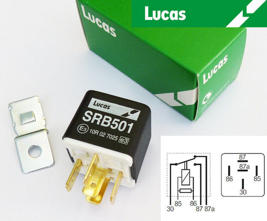 Lucas SRB501, 12V Changeover 28RA Relay, for Austin Healey, MGB, Midget & Jaguar