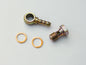 Classic Car Delco Filter 1/4" Fuel Banjo & Copper Washer, Jaguar Morris etc