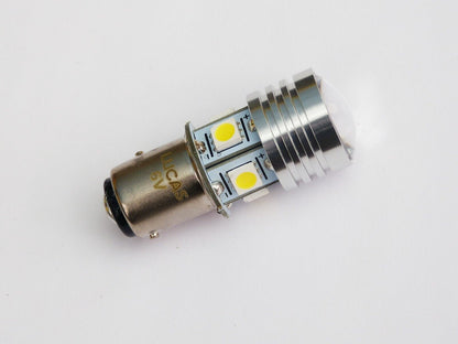 Lucas 6V BA15D Stop & Tail Classic Car / Motorcycle LED Rear Lamp Bulb, LLB384