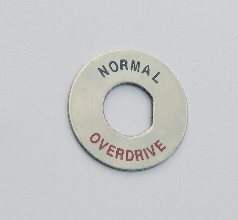 MGB & MGBGT Satin Stainless Steel Overdrive Switch Escutcheon Plate BMC AHH6277