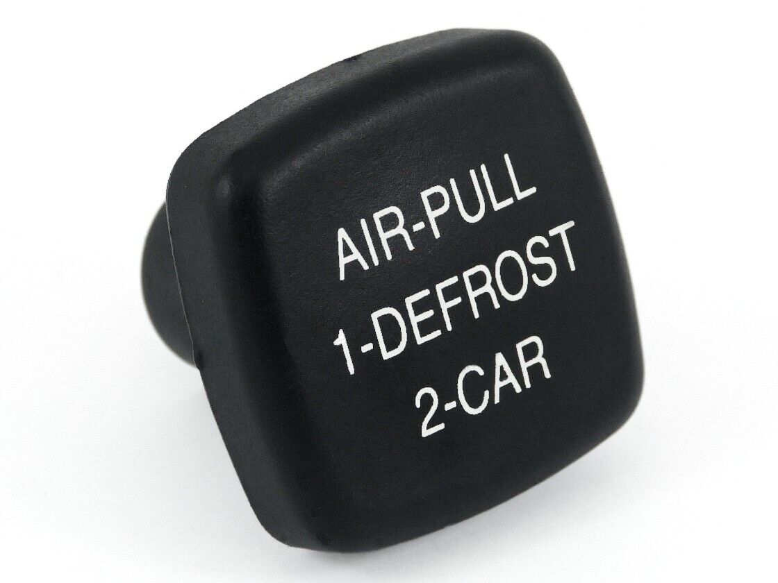 Triumph 725370 TR5 TR6 Air Distribution "AIR-PULL 1-DEFROST 2-CAR" Black Knob