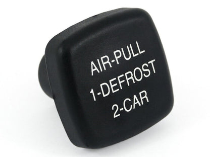 Triumph 725370 TR5 TR6 Air Distribution "AIR-PULL 1-DEFROST 2-CAR" Black Knob