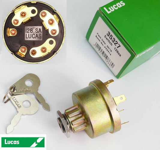 Genuine Lucas 35327 Ignition Switch 128SA for Tirex Lister as Durite 0-351-04