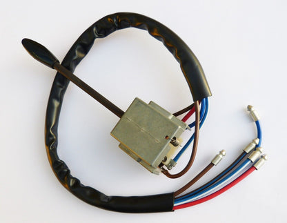 3 Position RHD Light & Flasher Switch with Black Arm, Triumph TR4 TR5 TR6 142579