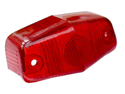 Lucas Type L525 Motorcycle Rear Red Stop Tail & Number Plate Light Lens