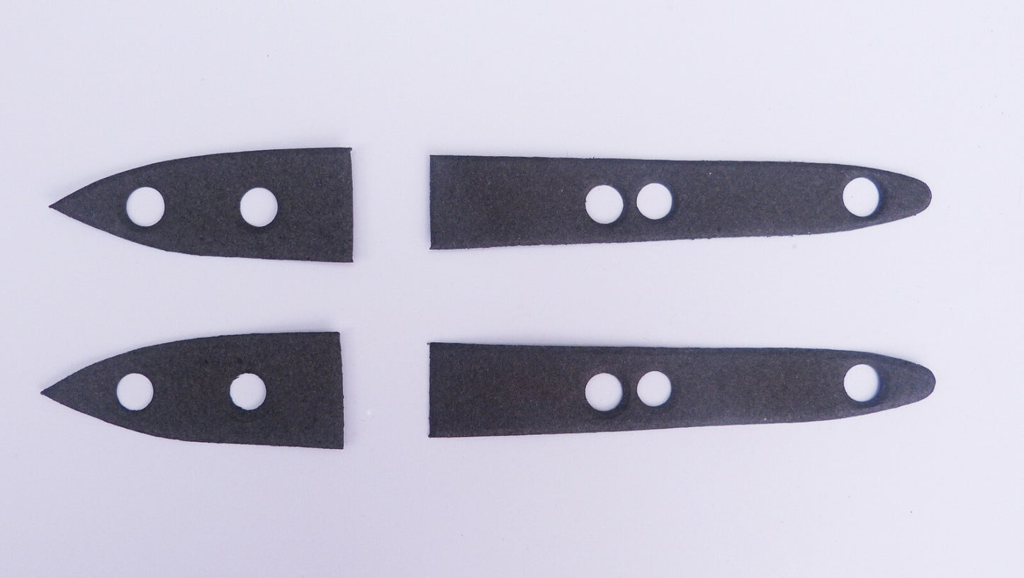 Pair Boot & Bonnet Hinge Gaskets for Triumph TR2 TR3 Triumph; 602222 & 602223A