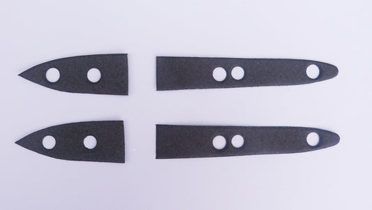 Pair Boot & Bonnet Hinge Gaskets for Triumph TR2 TR3 Triumph; 602222 & 602223A