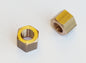 Pair Austin Healey 3000 and MGC Solid Brass Exhaust Manifold Nut AEC350