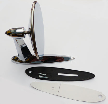 Classic Car Chrome American / USA European Style Wing & Door Mirror Hillman Minx