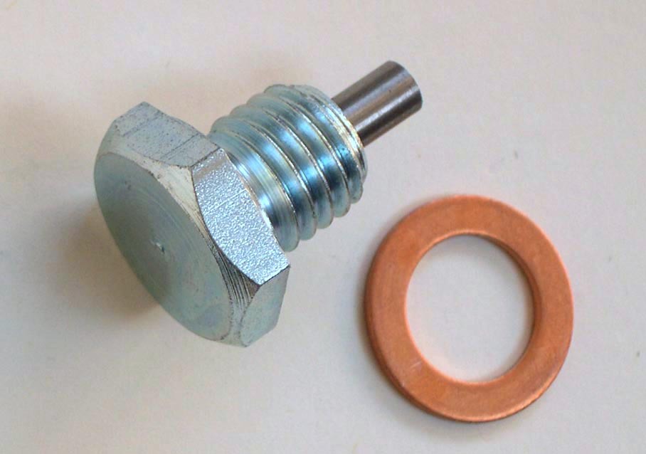Rover Classic Mini Magnetic Sump Drain Plug + Copper Sealing Washer, BMC DAM7335