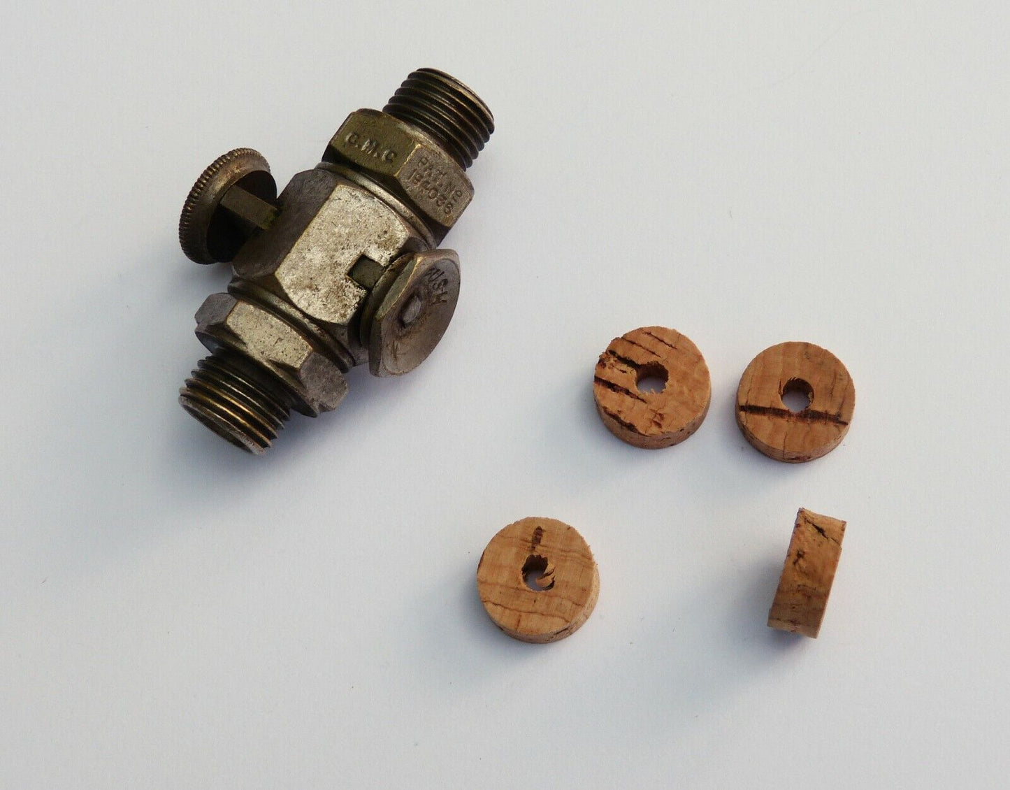 4 x Motorcycle Enots Petrol Fuel Tap Corks. Sunbeam S7 S8 BSA Triumph Norton AJS