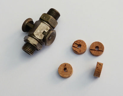4 x Motorcycle Enots Petrol Fuel Tap Corks. Sunbeam S7 S8 BSA Triumph Norton AJS