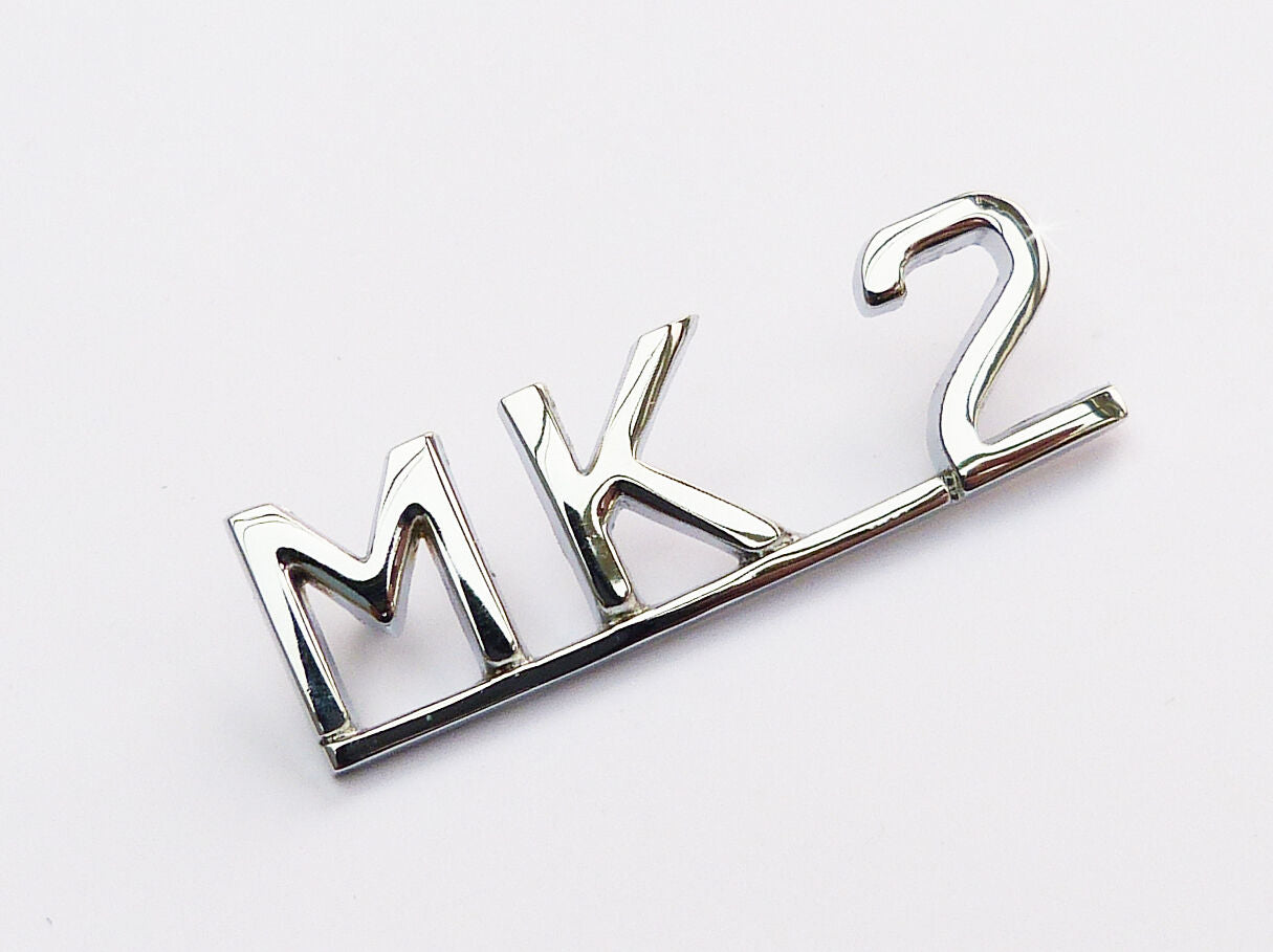 Jaguar Mark 2 / Mk2 / Mk II Chrome Script Boot Lid Badge, BD27194