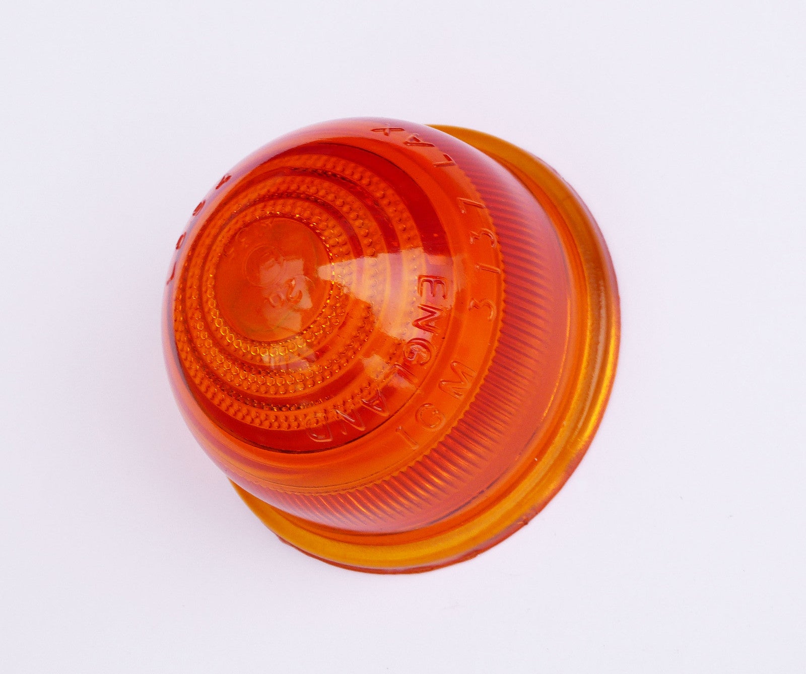 Lucas L594 Amber Glass Lens, 37H5520, 576108, Classic Mini, Austin etc