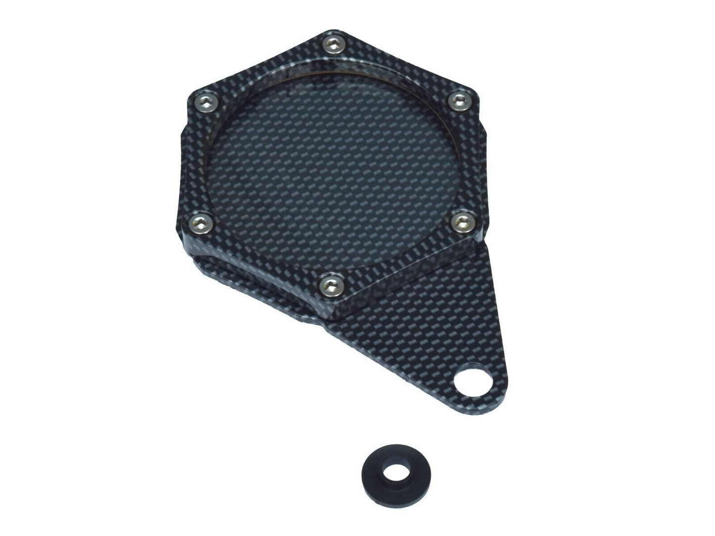 Anodised Aluminium Hexagonal Sport Style Motorcycle Tax Disc Disk Holder