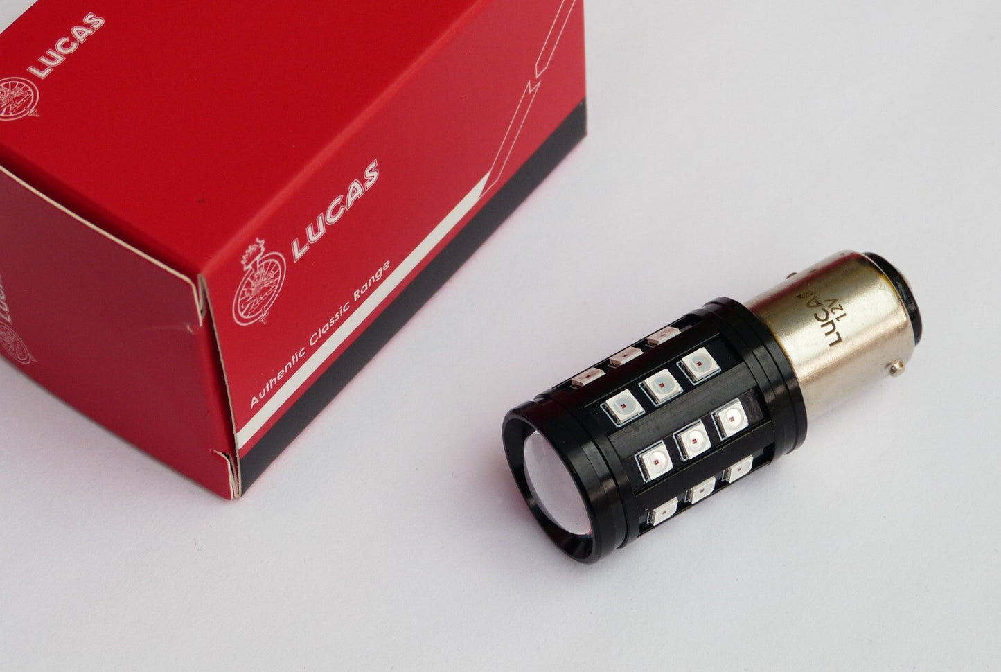 Lucas 12V BAY15D Stop & Tail Classic Car / Motorcycle LED Rear Lamp Bulb, LLB380