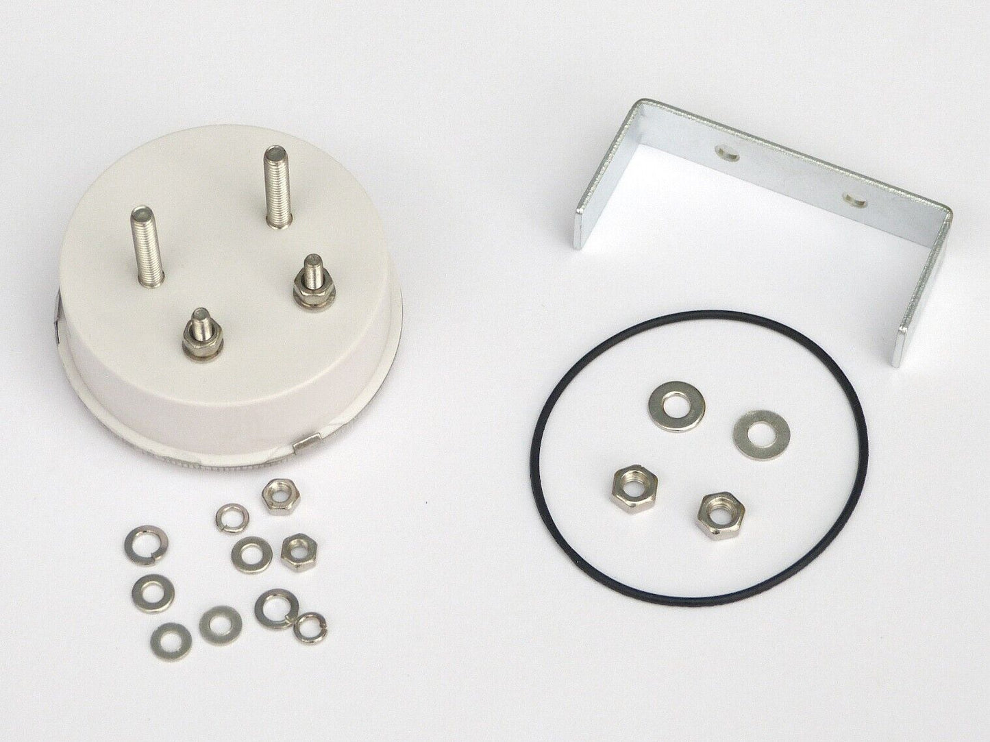 Miller 2" 75V 832 Ammeter Gauge Chrome Bezel White Face for Classic Motorcycle