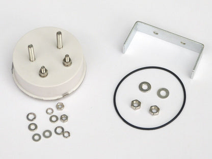 Miller 2" 75V 832 Ammeter Gauge Chrome Bezel White Face for Classic Motorcycle