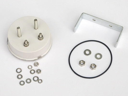 Miller 2" 75V 832 Ammeter Gauge Chrome Bezel White Face for Classic Motorcycle