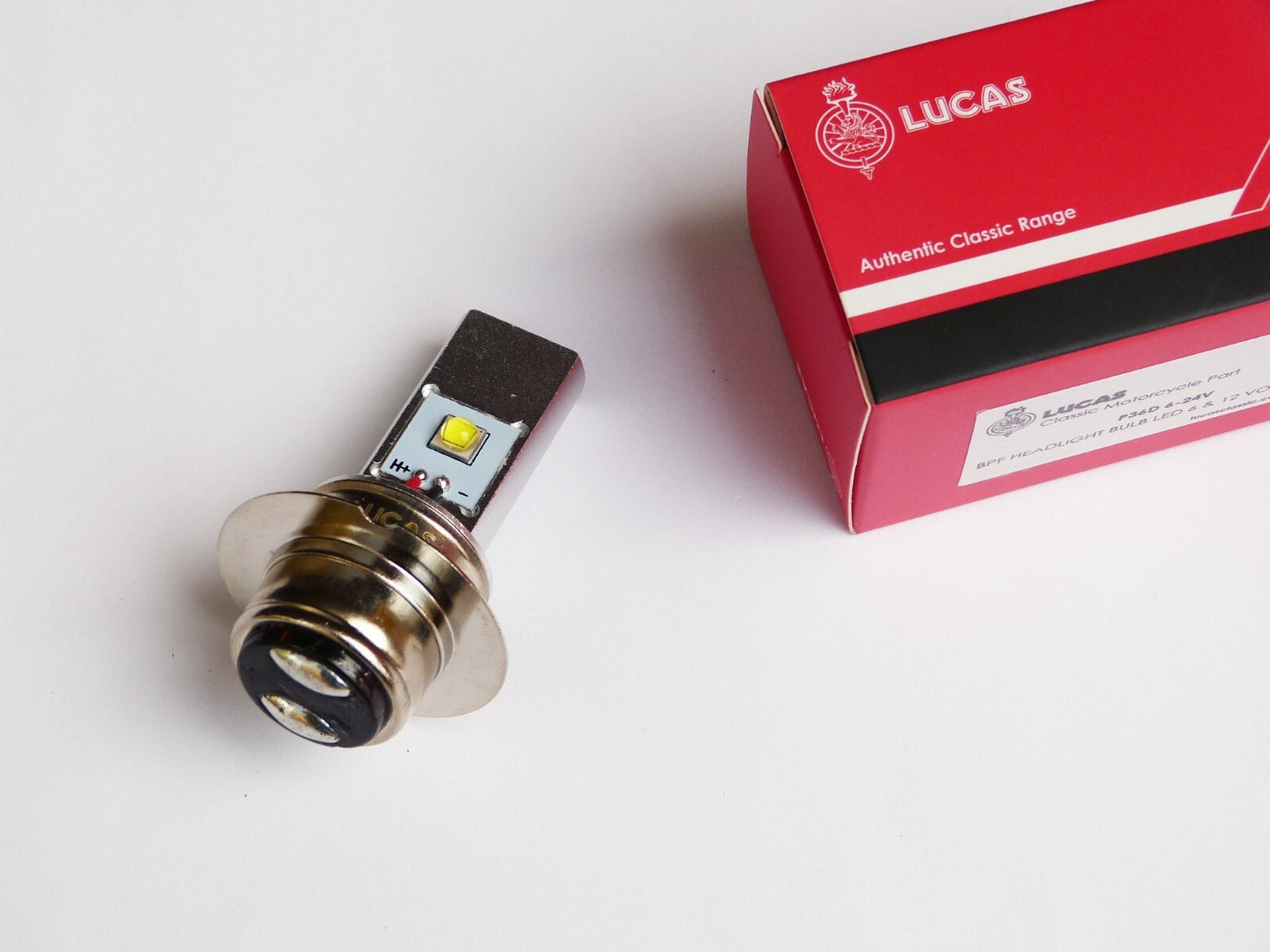 Classic Car /Motorcycle Lucas P36D BPF LED RHD Pre Focus Headlamp Bulb 6V to 24V