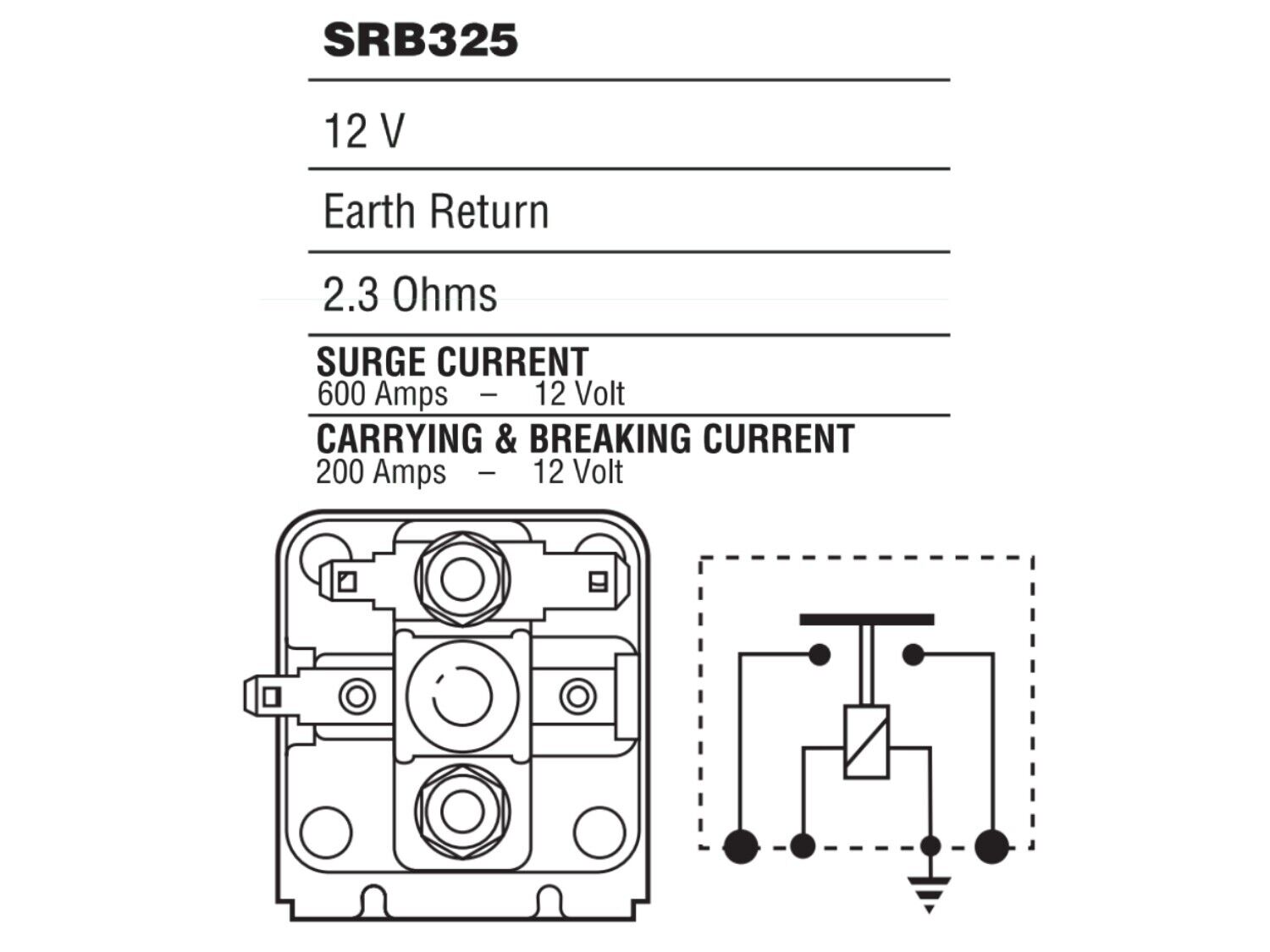 Lucas 4ST Starter Motor Solenoid SRB325 / BMK1727, for Mini Ducati Morris etc