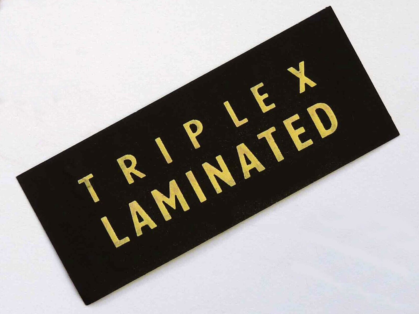 Triplex Laminated Windscreen Paper Label Classic Cars, MG Mini Austin Lotus