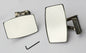 Pair Austin BMC Classic Mini Stainless Steel Clamp-On Oblong Overtaking Mirrors