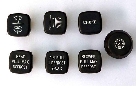 Triumph TR6 CF Models Dashboard Knob Set, GKS6007X