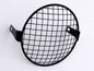 MCE Classic Motorcycle 5¾" Black Head Lamp Grill / Stone Guard Lamp Bolt Fixing