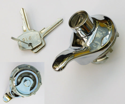 MGB & MGBGT, WBH OE Chrome Boot Lid Lock and Handle, BMC AHH6179