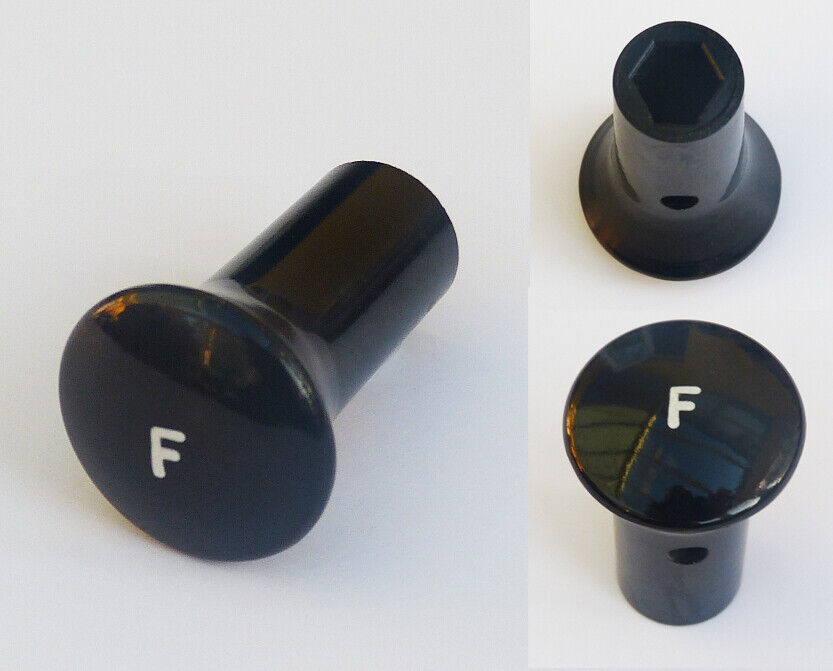Lucas Style Classic Car "F" Fog Black Knob for MGA, British Made, AHH5366