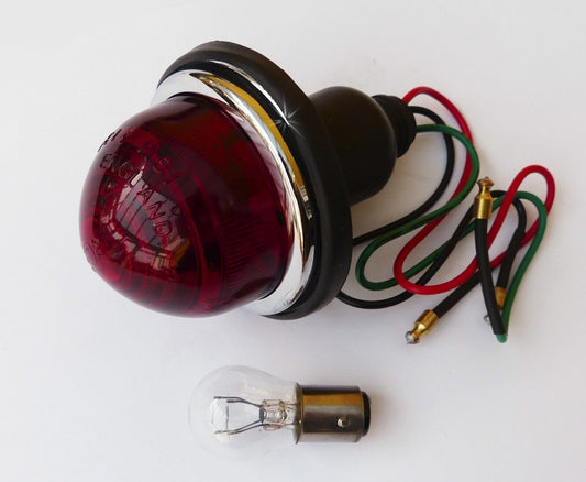 Lucas L594 Red Stop & Tail Lamp with Glass Lens, 2A9040 / 1B9101