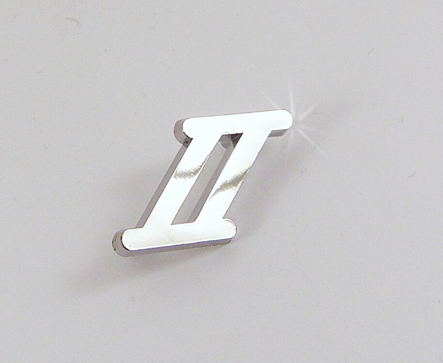 Austin Cooper Classic Mini Mk2 Chrome "2" or "II" Script Badge, BMC part; AVB192