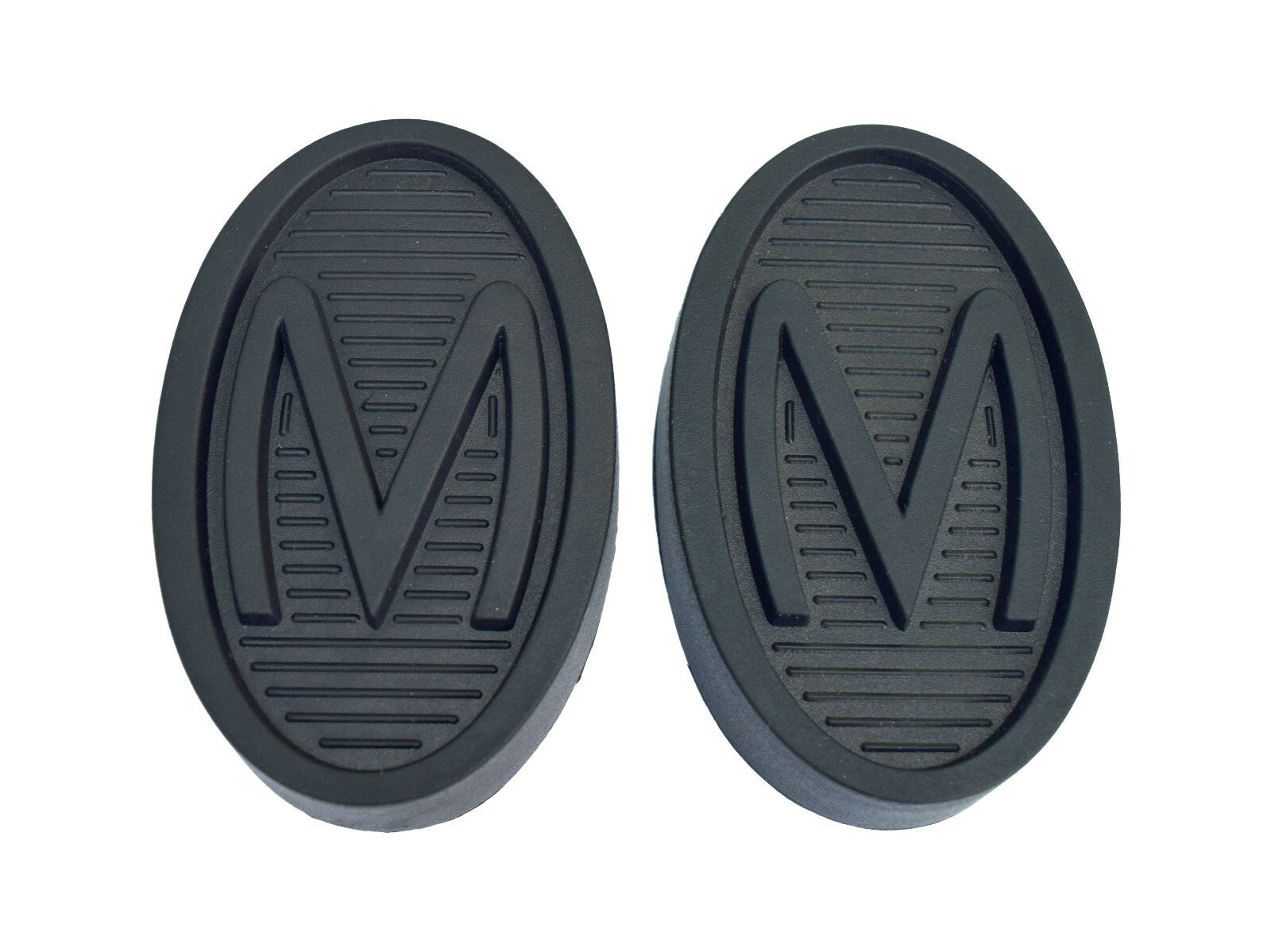 Pair of 'M' Embossed Pedal Rubbers for Morris Minor ACA5359M