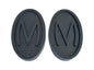 Pair of 'M' Embossed Pedal Rubbers for Morris Minor ACA5359M