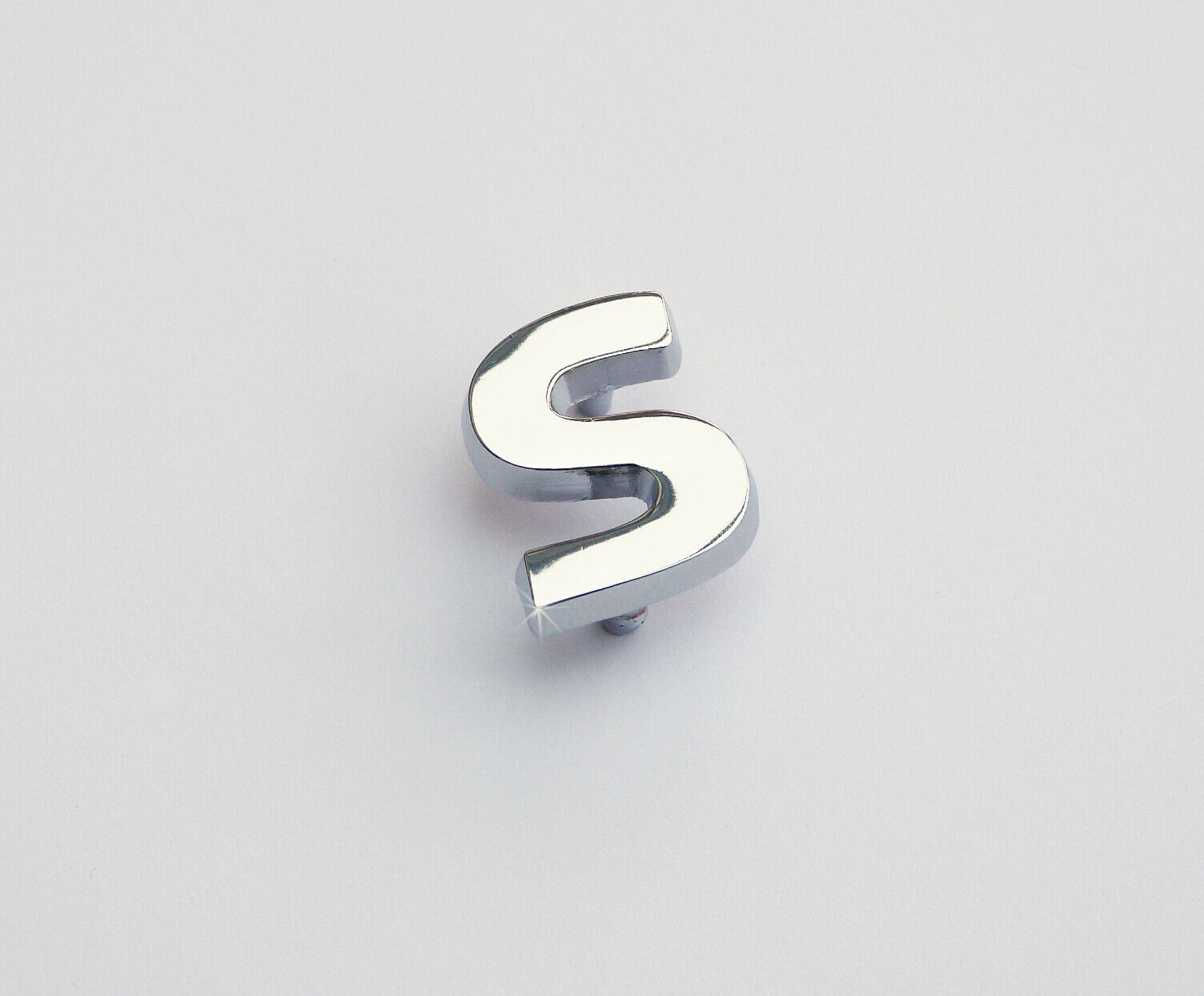 Classic Mini Cooper Sport Mk1 / Mark 1 Chrome Small "S" Badge, BMC 24A1401