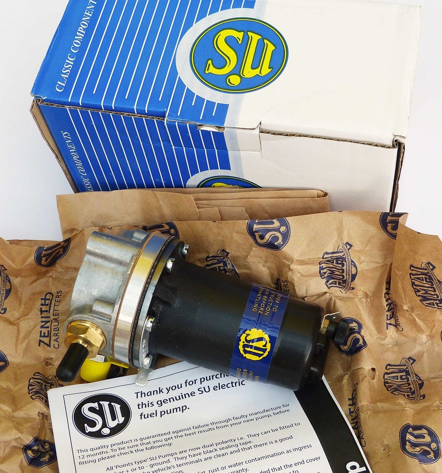 SU AUA66 Genuine Burlen 12V Fuel Pump for Morris Minor & Series 1 Land Rover