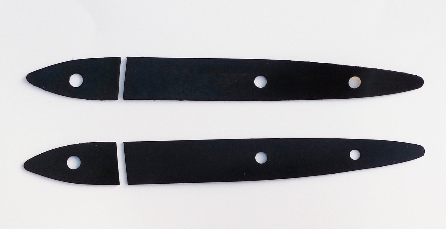 Pair Austin Morris Minor Rubber Boot Hinge Gaskets, Morris part BLF107 