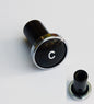 Lucas Type Classic Car Chrome Rimmed Black C Choke Knob, Riley Wolseley etc