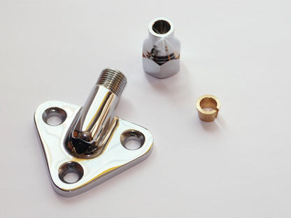 Lucas 608 Chrome Mirror Fixing Bracket / Boss, Jaguar Daimler Mini C20697/1