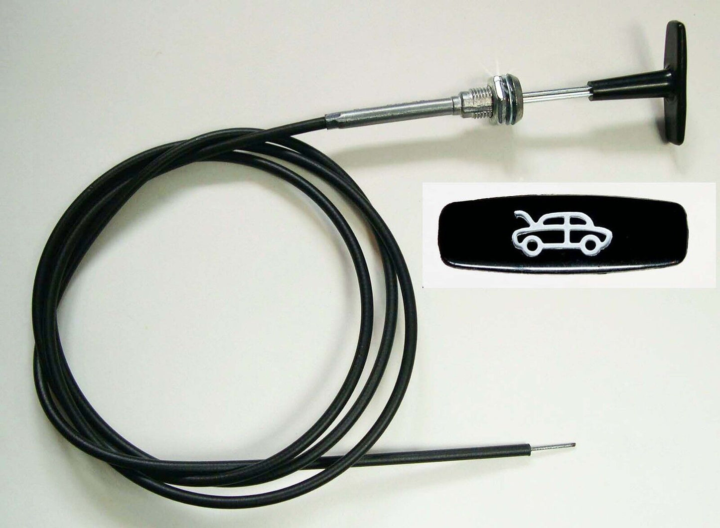 Triumph TR5 & Triumph TR6 "T" Handle Bonnet Pull Cable, RTC2647